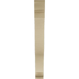 Ekena Millwork - BKTUR035X26X30FST01RCPR - Timberthane Faux Wood Funston Style Bracket, Traditional Ends, 3 1/2"W x 26"D x 30"H, Primed Tan