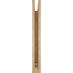 Ekena Millwork - BKTUR035X26X30FST01RCPR - Timberthane Faux Wood Funston Style Bracket, Traditional Ends, 3 1/2"W x 26"D x 30"H, Primed Tan