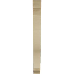 Ekena Millwork - BKTUR035X26X34FST01RCPR - Timberthane Faux Wood Funston Style Bracket, Traditional Ends, 3 1/2"W x 26"D x 34"H, Primed Tan