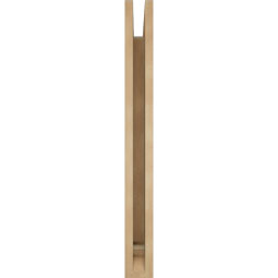 Ekena Millwork - BKTUR035X26X34FST01RCPR - Timberthane Faux Wood Funston Style Bracket, Traditional Ends, 3 1/2"W x 26"D x 34"H, Primed Tan