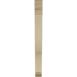 Ekena Millwork - BKTUR035X26X38FST01RCPR - Timberthane Faux Wood Funston Style Bracket, Traditional Ends, 3 1/2"W x 26"D x 38"H, Primed Tan