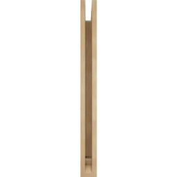 Ekena Millwork - BKTUR035X26X38FST01RCPR - Timberthane Faux Wood Funston Style Bracket, Traditional Ends, 3 1/2"W x 26"D x 38"H, Primed Tan