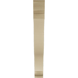 Ekena Millwork - BKTUR035X28X28FST01RCPR - Timberthane Faux Wood Funston Style Bracket, Traditional Ends, 3 1/2"W x 28"D x 28"H, Primed Tan