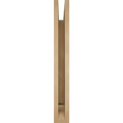 Ekena Millwork - BKTUR035X28X28FST01RCPR - Timberthane Faux Wood Funston Style Bracket, Traditional Ends, 3 1/2"W x 28"D x 28"H, Primed Tan