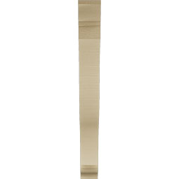 Ekena Millwork - BKTUR035X28X32FST01RCPR - Timberthane Faux Wood Funston Style Bracket, Traditional Ends, 3 1/2"W x 28"D x 32"H, Primed Tan