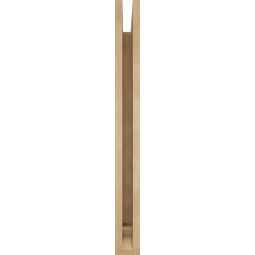 Ekena Millwork - BKTUR035X28X36FST01RCPR - Timberthane Faux Wood Funston Style Bracket, Traditional Ends, 3 1/2"W x 28"D x 36"H, Primed Tan
