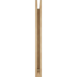 Ekena Millwork - BKTUR035X28X40FST01RCPR - Timberthane Faux Wood Funston Style Bracket, Traditional Ends, 3 1/2"W x 28"D x 40"H, Primed Tan