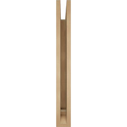 Ekena Millwork - BKTUR035X30X30FST01RCPR - Timberthane Faux Wood Funston Style Bracket, Traditional Ends, 3 1/2"W x 30"D x 30"H, Primed Tan