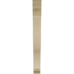 Ekena Millwork - BKTUR035X30X34FST01RCPR - Timberthane Faux Wood Funston Style Bracket, Traditional Ends, 3 1/2"W x 30"D x 34"H, Primed Tan
