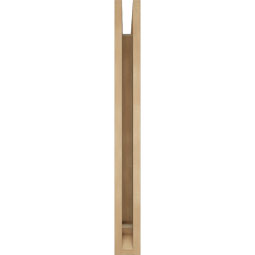 Ekena Millwork - BKTUR035X30X34FST01RCPR - Timberthane Faux Wood Funston Style Bracket, Traditional Ends, 3 1/2"W x 30"D x 34"H, Primed Tan