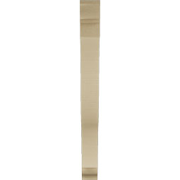 Ekena Millwork - BKTUR035X30X36FST01RCPR - Timberthane Faux Wood Funston Style Bracket, Traditional Ends, 3 1/2"W x 30"D x 36"H, Primed Tan