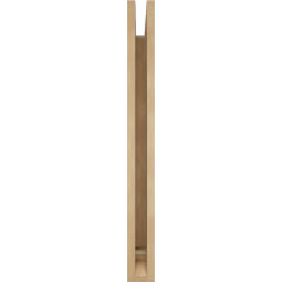 Ekena Millwork - BKTUR035X30X36FST01RCPR - Timberthane Faux Wood Funston Style Bracket, Traditional Ends, 3 1/2"W x 30"D x 36"H, Primed Tan