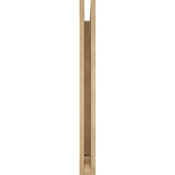 Ekena Millwork - BKTUR035X30X38FST01RCPR - Timberthane Faux Wood Funston Style Bracket, Traditional Ends, 3 1/2"W x 30"D x 38"H, Primed Tan