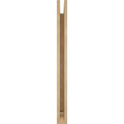 Ekena Millwork - BKTUR035X30X42FST01RCPR - Timberthane Faux Wood Funston Style Bracket, Traditional Ends, 3 1/2"W x 30"D x 42"H, Primed Tan