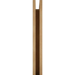 Ekena Millwork - BKTUR035X32X32FST01RCPR - Timberthane Faux Wood Funston Style Bracket, Traditional Ends, 3 1/2"W x 32"D x 32"H, Primed Tan