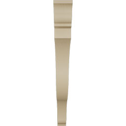 Ekena Millwork - BKTUR035X32X32FST01RCPR - Timberthane Faux Wood Funston Style Bracket, Traditional Ends, 3 1/2"W x 32"D x 32"H, Primed Tan