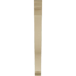 Ekena Millwork - BKTUR035X32X38FST01RCPR - Timberthane Faux Wood Funston Style Bracket, Traditional Ends, 3 1/2"W x 32"D x 38"H, Primed Tan