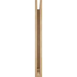 Ekena Millwork - BKTUR035X32X38FST01RCPR - Timberthane Faux Wood Funston Style Bracket, Traditional Ends, 3 1/2"W x 32"D x 38"H, Primed Tan