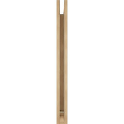 Ekena Millwork - BKTUR035X32X40FST01RCPR - Timberthane Faux Wood Funston Style Bracket, Traditional Ends, 3 1/2"W x 32"D x 40"H, Primed Tan
