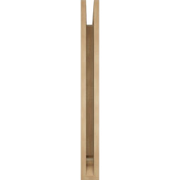 Ekena Millwork - BKTUR035X34X34FST01RCPR - Timberthane Faux Wood Funston Style Bracket, Traditional Ends, 3 1/2"W x 34"D x 34"H, Primed Tan