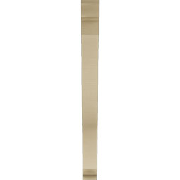Ekena Millwork - BKTUR035X34X40FST01RCPR - Timberthane Faux Wood Funston Style Bracket, Traditional Ends, 3 1/2"W x 34"D x 40"H, Primed Tan