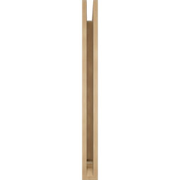 Ekena Millwork - BKTUR035X34X40FST01RCPR - Timberthane Faux Wood Funston Style Bracket, Traditional Ends, 3 1/2"W x 34"D x 40"H, Primed Tan