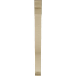 Ekena Millwork - BKTUR035X34X42FST01RCPR - Timberthane Faux Wood Funston Style Bracket, Traditional Ends, 3 1/2"W x 34"D x 42"H, Primed Tan