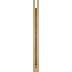 Ekena Millwork - BKTUR035X34X42FST01RCPR - Timberthane Faux Wood Funston Style Bracket, Traditional Ends, 3 1/2"W x 34"D x 42"H, Primed Tan