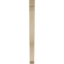 Ekena Millwork - BKTUR035X34X46FST01RCPR - Timberthane Faux Wood Funston Style Bracket, Traditional Ends, 3 1/2"W x 34"D x 46"H, Primed Tan