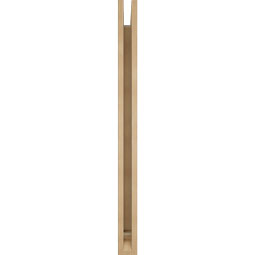 Ekena Millwork - BKTUR035X34X46FST01RCPR - Timberthane Faux Wood Funston Style Bracket, Traditional Ends, 3 1/2"W x 34"D x 46"H, Primed Tan