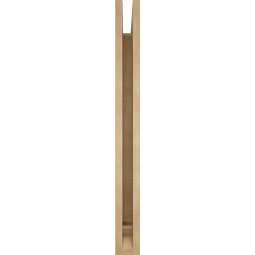 Ekena Millwork - BKTUR035X36X36FST01RCPR - Timberthane Faux Wood Funston Style Bracket, Traditional Ends, 3 1/2"W x 36"D x 36"H, Primed Tan