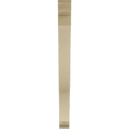 Ekena Millwork - BKTUR035X36X40FST01RCPR - Timberthane Faux Wood Funston Style Bracket, Traditional Ends, 3 1/2"W x 36"D x 40"H, Primed Tan