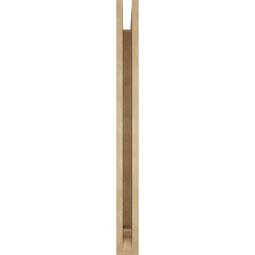 Ekena Millwork - BKTUR035X36X40FST01RCPR - Timberthane Faux Wood Funston Style Bracket, Traditional Ends, 3 1/2"W x 36"D x 40"H, Primed Tan
