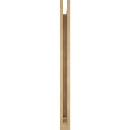 Ekena Millwork - BKTUR035X36X42FST01RCPR - Timberthane Faux Wood Funston Style Bracket, Traditional Ends, 3 1/2"W x 36"D x 42"H, Primed Tan