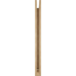 Ekena Millwork - BKTUR035X36X44FST01RCPR - Timberthane Faux Wood Funston Style Bracket, Traditional Ends, 3 1/2"W x 36"D x 44"H, Primed Tan