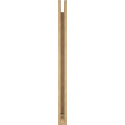 Ekena Millwork - BKTUR035X36X48FST01RCPR - Timberthane Faux Wood Funston Style Bracket, Traditional Ends, 3 1/2"W x 36"D x 48"H, Primed Tan