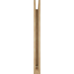 Ekena Millwork - BKTUR035X38X38FST01RCPR - Timberthane Faux Wood Funston Style Bracket, Traditional Ends, 3 1/2"W x 38"D x 38"H, Primed Tan