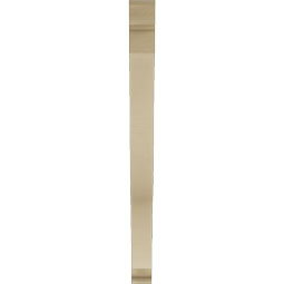 Ekena Millwork - BKTUR035X38X44FST01RCPR - Timberthane Faux Wood Funston Style Bracket, Traditional Ends, 3 1/2"W x 38"D x 44"H, Primed Tan