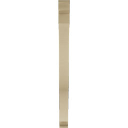 Ekena Millwork - BKTUR035X38X46FST01RCPR - Timberthane Faux Wood Funston Style Bracket, Traditional Ends, 3 1/2"W x 38"D x 46"H, Primed Tan