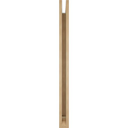 Ekena Millwork - BKTUR035X38X46FST01RCPR - Timberthane Faux Wood Funston Style Bracket, Traditional Ends, 3 1/2"W x 38"D x 46"H, Primed Tan
