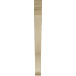 Ekena Millwork - BKTUR035X40X40FST01RCPR - Timberthane Faux Wood Funston Style Bracket, Traditional Ends, 3 1/2"W x 40"D x 40"H, Primed Tan