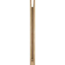 Ekena Millwork - BKTUR035X40X44FST01RCPR - Timberthane Faux Wood Funston Style Bracket, Traditional Ends, 3 1/2"W x 40"D x 44"H, Primed Tan