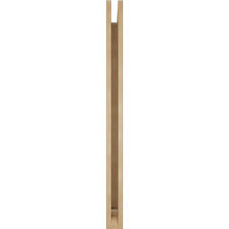 Ekena Millwork - BKTUR035X40X48FST01RCPR - Timberthane Faux Wood Funston Style Bracket, Traditional Ends, 3 1/2"W x 40"D x 48"H, Primed Tan