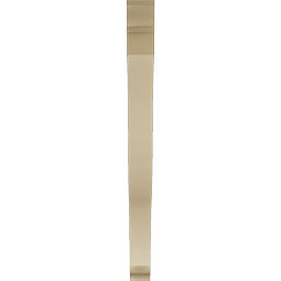 Ekena Millwork - BKTUR035X42X42FST01RCPR - Timberthane Faux Wood Funston Style Bracket, Traditional Ends, 3 1/2"W x 42"D x 42"H, Primed Tan