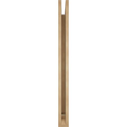Ekena Millwork - BKTUR035X42X42FST01RCPR - Timberthane Faux Wood Funston Style Bracket, Traditional Ends, 3 1/2"W x 42"D x 42"H, Primed Tan