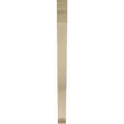 Ekena Millwork - BKTUR035X42X48FST01RCPR - Timberthane Faux Wood Funston Style Bracket, Traditional Ends, 3 1/2"W x 42"D x 48"H, Primed Tan
