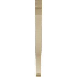 Ekena Millwork - BKTUR035X44X44FST01RCPR - Timberthane Faux Wood Funston Style Bracket, Traditional Ends, 3 1/2"W x 44"D x 44"H, Primed Tan