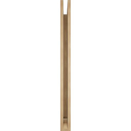 Ekena Millwork - BKTUR035X44X44FST01RCPR - Timberthane Faux Wood Funston Style Bracket, Traditional Ends, 3 1/2"W x 44"D x 44"H, Primed Tan