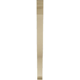 Ekena Millwork - BKTUR035X44X48FST01RCPR - Timberthane Faux Wood Funston Style Bracket, Traditional Ends, 3 1/2"W x 44"D x 48"H, Primed Tan