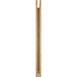 Ekena Millwork - BKTUR035X44X48FST01RCPR - Timberthane Faux Wood Funston Style Bracket, Traditional Ends, 3 1/2"W x 44"D x 48"H, Primed Tan